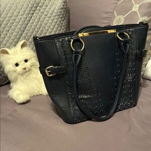 Elegant navy blue Handbag